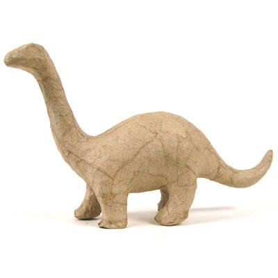 Pappmaché-Figur, Dino Brontosaurus, 17x10x5cm [Spielzeug] von Creativ Discount