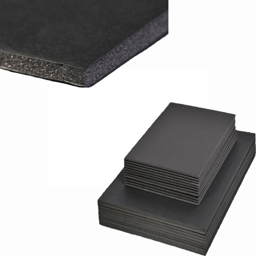 Schaumkarton, A4, 3mm, schwarz, 5 Bogen [Spielzeug] von Creativ Discount