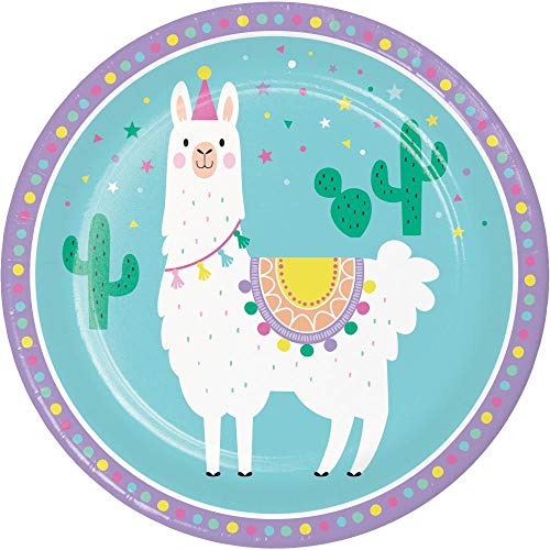 Creative Converting Lama-Party-Pappteller, 8 Karat, mehrfarbig, 22,9 cm von Creative Converting