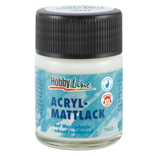 Hobby Line Acryl-Mattlack, 50 ml [Spielzeug] von CREATIV DISCOUNT