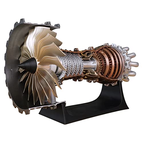 CreativeBlocker 150+PCS Turbofan Engine Modellbausatz, A380 TR 900 Aircraft Engine Modell, DIY Mechanisches Motormodell, Lernspielzeug, EIN Geschenk für Mechanische Fans von CreativeBlocker