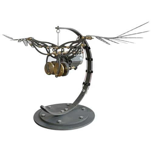 CreativeBlocker 3D Metall Puzzle-DIY Großer Vogel 3D Modell Bausätze Erwachsene Beweglichen Flügeln, Großer Figuren Metallbaukasten Bastelset Modellbau, Steampunk Deko, Geschenk für Weihnachten von CreativeBlocker