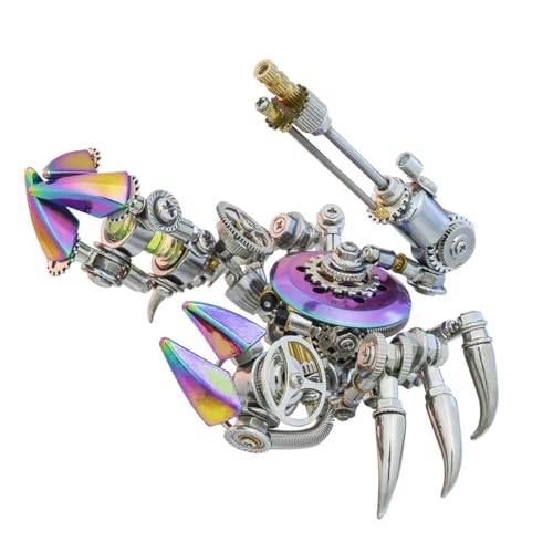 CreativeBlocker 3D Metall Puzzle-DIY Krabbe 3D Modell Bausätze Erwachsene, Meerestiere Figuren Metallbaukasten Bastelset Modellbau, Steampunk Deko, Geschenk für Weihnachten Geburtstag (280+PCS) von CreativeBlocker