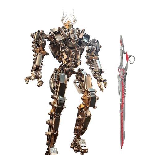 CreativeBlocker 3D Metall Puzzle - DIY Mecha Modell Bausatz mit Sense, Metall Roboter Modellbausatz, Modellbausatz Erwachsene, Halloween Heimdekoration, Geschenke (1020+PCS) von CreativeBlocker