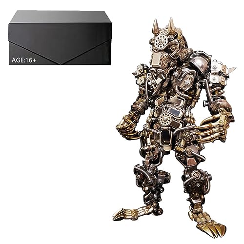 CreativeBlocker 3D Metall Puzzle-DIY Stierkopf Mann 3D Modell Bausätze Erwachsene, Werwolf Figuren Metallbaukasten Bastelset Modellbau, Steampunk Deko, Geschenk für Weihnachten Geburtstag(2000PCS) von CreativeBlocker