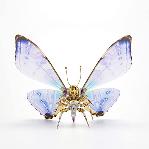 CreativeBlocker 3D Schmetterling Puzzlespielzeug, Metall Morpho Sulkowskyi Schmetterling Modell, Insektenpuzzle Bausatz, Ein Tolles Geschenk für Erwachsene & Jugendliche (150PCS+) von CreativeBlocker