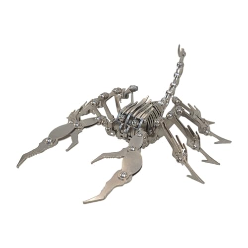 CreativeBlocker 3D-Skorpion-Puzzle-Bausatz, DIY Metall-Skorpion-Modellbausatz, Insektenmodell-Bausatz, Ein Großartiges Dekoratives Kunsthandwerk (274PCS) von CreativeBlocker