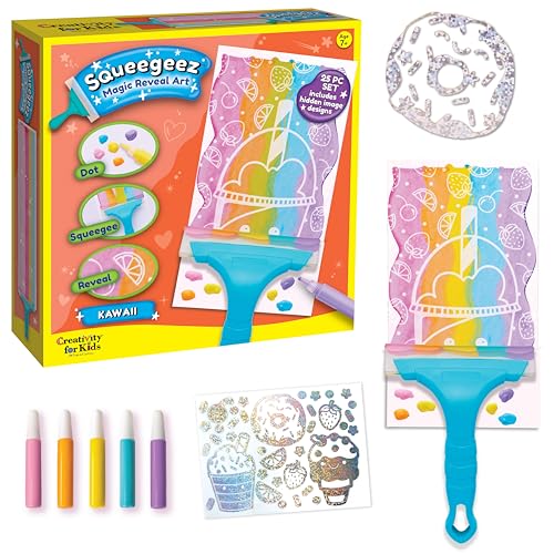 Creativity for Kids Squeegeez Magic Reveal Art Kit: Kawaii - Kunst und Handwerk für Kinder ab 7-12 Jahren, Geschenke für Mädchen und Jungen von Creativity for Kids