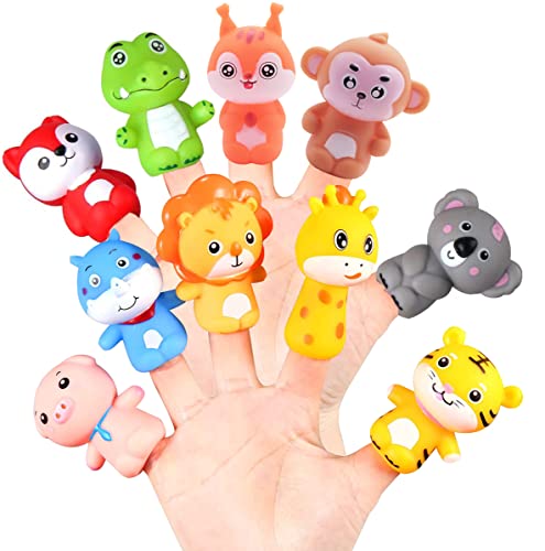 Fingerpuppen aus Gummi, 10 Stück, Geschenk für Kinder von CreepyParty