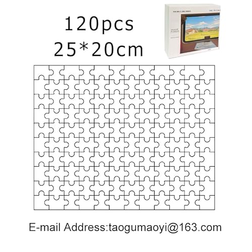 Fotopuzzle,Puzzle Selber Gestalten 35/300/500/1000/1500 Teile Foto Personalisiertes Holzpuzzle Bild DIY Erwachsene Dekoration Foto(120Pcs with Box) von Crepundia