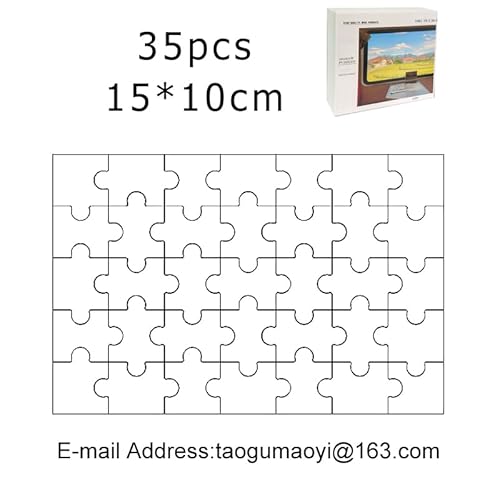 Fotopuzzle,Puzzle Selber Gestalten 35/300/500/1000/1500 Teile Foto Personalisiertes Holzpuzzle Bild DIY Erwachsene Dekoration Foto(35Pcs with Box) von Crepundia