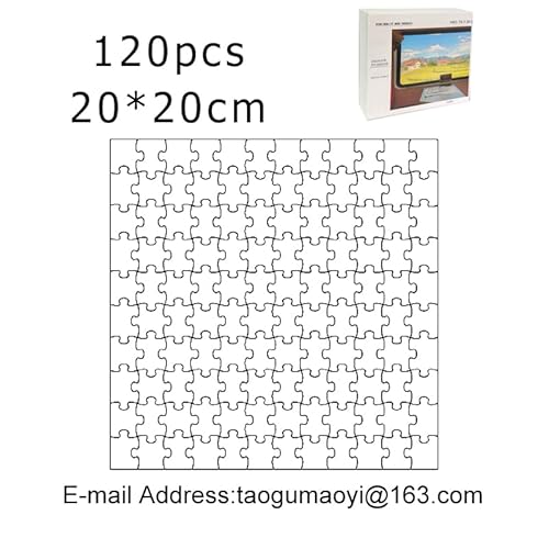 Fotopuzzle,Puzzle Selber Gestalten 35/300/500/1000/1500 Teile Foto Personalisiertes Holzpuzzle Bild DIY Erwachsene Dekoration Foto(Square 120Pcs Box) von Crepundia