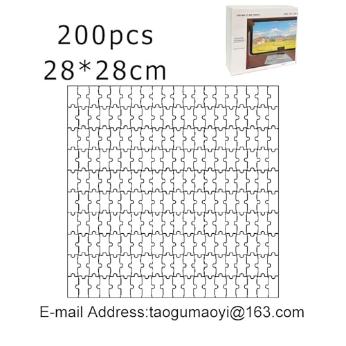 Fotopuzzle,Puzzle Selber Gestalten 35/300/500/1000/1500 Teile Foto Personalisiertes Holzpuzzle Bild DIY Erwachsene Dekoration Foto(Square 200Pcs Box) von Crepundia