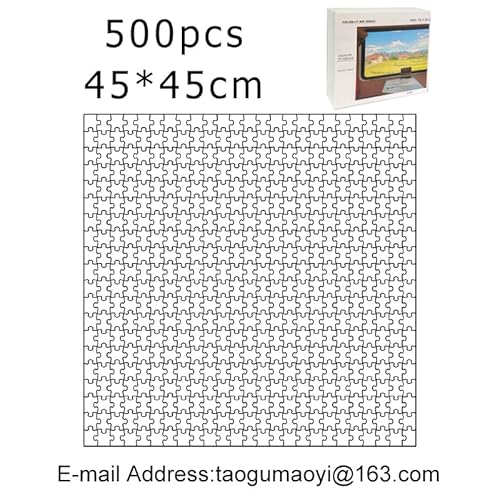 Fotopuzzle,Puzzle Selber Gestalten 35/300/500/1000/1500 Teile Foto Personalisiertes Holzpuzzle Bild DIY Erwachsene Dekoration Foto(Square 500Pcs Box) von Crepundia