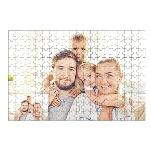 Fotopuzzle,Puzzle Selber Gestalten Maßgeschneiderte Puzzles aus Holz, kleine, hochpräzise Drucke privater, individueller Fotobilder(100pcs Bag) von Crepundia