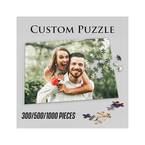 Fotopuzzle,Puzzle Selber Gestalten Personalisiertes Puzzle, individuelles personalisiertes Bilderpuzzle, Jubiläums-DIY-Fotopuzzle 200/300/500/1000/1500(1000pcs Wooden) von Crepundia