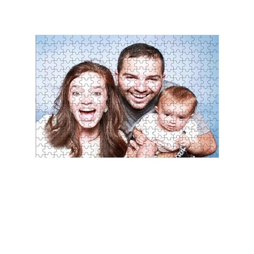 Fotopuzzle,Puzzle Selber Gestalten Personalisiertes Puzzle mit 300/500/1000 Teilen (mit Ihrem eigenen Foto). Großes Familienfoto, individuelle Fotoanpassung for Hochzeitstag(1000 pcs 2mm Wooden) von Crepundia