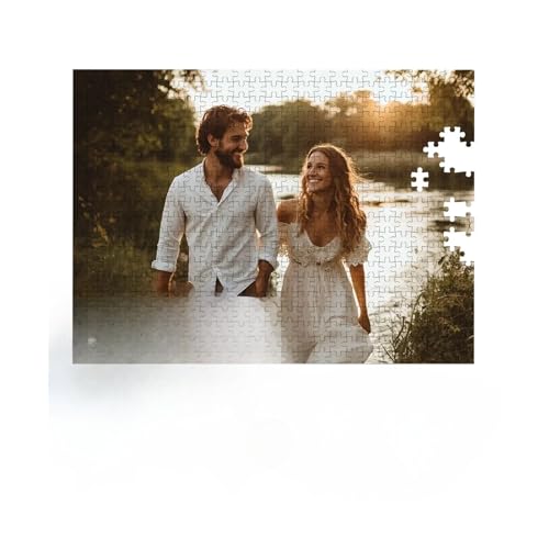 Fotopuzzle,Puzzle Selber Gestalten Personalisiertes Puzzle mit personalisiertem Foto, 200/500 Teile, DIY-Puzzle aus Holz, individuelles Kunstpuzzle(120pcs 25x20cm) von Crepundia