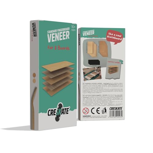 Creskate - MDF-Platten Standard Fingerboard – 3 Boards, Holz von Creskate