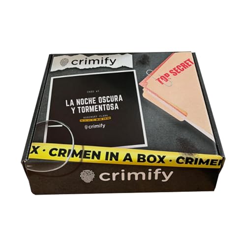 Crimify Caso 1 Die dunkle und stürmische Nacht – Das Spiel für Detektive – Escape Room – Mystery Crime Ungelöst – Brettspiel für 1 bis 6 Spieler von Crimify