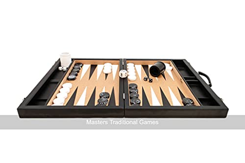 Crisloid Classic Black 21-inch Tournament Attaché Backgammon Set von Crisloid