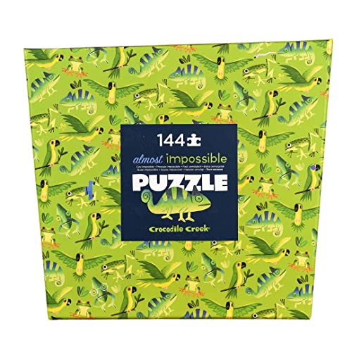 Crocodile Creek 3828301 144 pcs Unossible Dschungel Jive Puzzles, bunt, único von Crocodile Creek