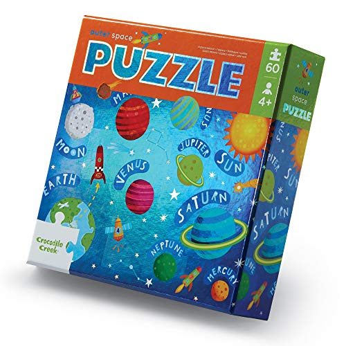 Crocodile Creek 79051 60 Stück Folie/Outer Space Puzzles, bunt von Crocodile Creek