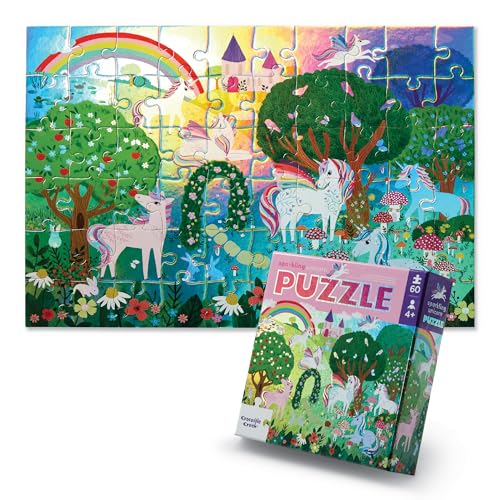 (New Feb) Croc Creek 60pc Foil Puzzle Sparkling Unicorn von Crocodile Creek