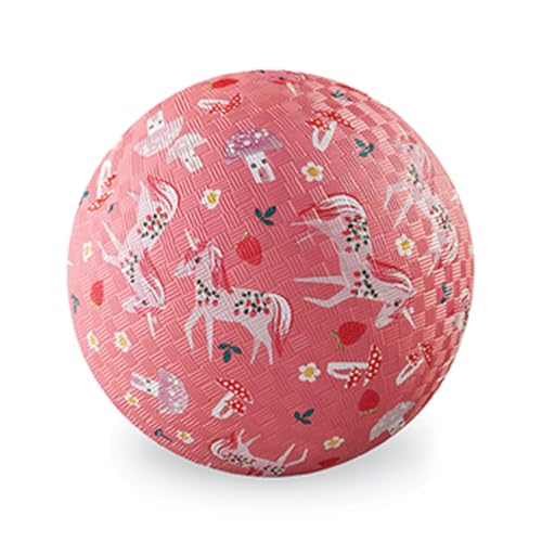 Crocodile Creek Kleiner Gummi-Spielplatzball, 12,7 cm, für Kinder ab 3 Jahren, wird aufgeblasen und PVC-frei geliefert, langlebiges Design für Indoor-, Outdoor-Spiele und aktive Sportarten, von Crocodile Creek