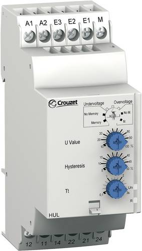 Crouzet Überwachungsrelais 24, 24 - 240, 240 V/DC, V/AC 2 Wechsler HUL 1St. von Crouzet