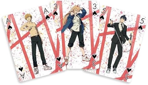 Crunchyroll - Chainsaw Man - 52 Spielkarten - Poker, Kartenspiel, Deck, Playing Cards - original & lizensiert von Crunchyroll