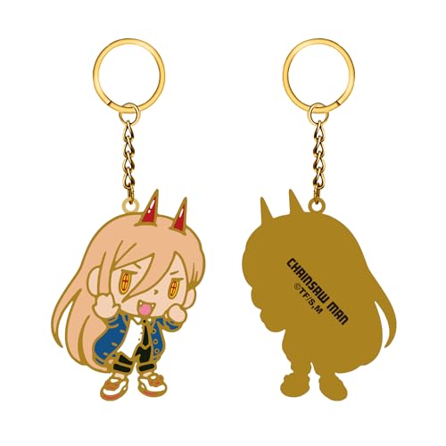 Crunchyroll - Chainsaw Man - Chibi Design 3 - Metall Emaille Keychain, Schlüsselanhänger - 6cm - original & lizensiert von Crunchyroll