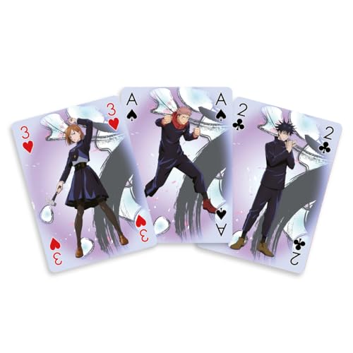 Crunchyroll - Jujutsu Kaisen - 52 Spielkarten - Poker, Kartenspiel, Deck, Playing Cards - original & lizensiert, White von Crunchyroll