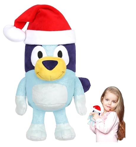 Crunier Plüschtier,Sortierte Weiche Plüschtiere 40 cm Plüsch Spielzeug,Weihnachtliche Kuscheltiere,Stofftiere mit Nikolausmütze,Nikolaus Kuscheltiere,Plüschfiguren Weihnachten, Kinder von Crunier