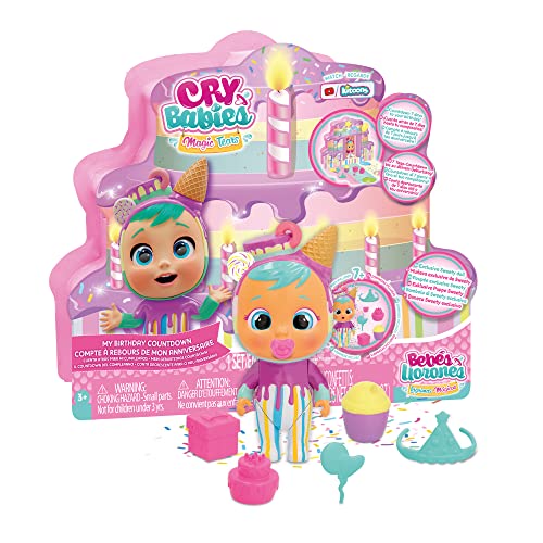 CRY BABIES MACIC TEARS Mein Geburtstags-Countdown | Kalendar-Countdown für deinen Geburtstag mit der exklusiven Sweety-Puppe und 6 Accessoires - Geschenk für Jungen und Mädchen ab 3 Jahren von Cry Babies