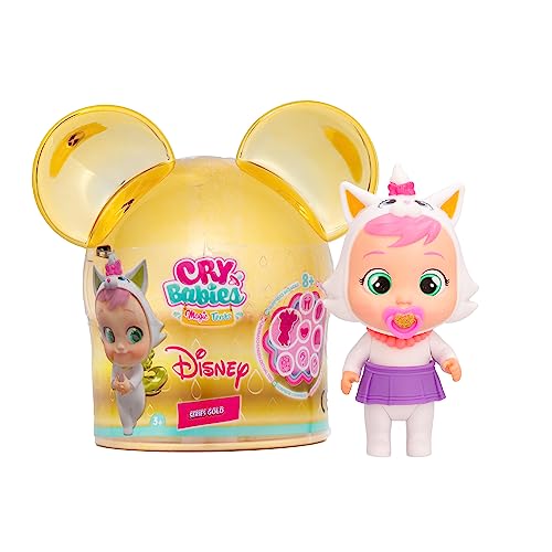 Cry Babies Magic Tears DISNEY Marie | Collectible Süße Sammelpuppe inspiriert von dem beliebten Disney-Charakter Marie, die echte Tränen weint - mit glitzenden Gold-Details! +3 Jahre von Cry Babies