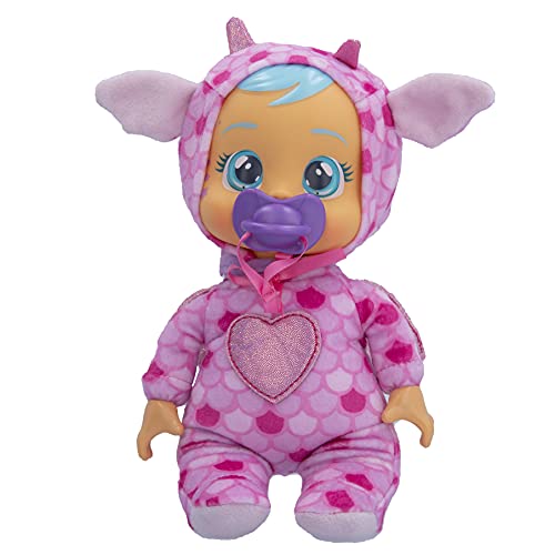 Cry Babies Tiny Cuddles Bruny – 22,9 cm große Babypuppe, weint echte Tränen, rosa und blau von Cry Babies