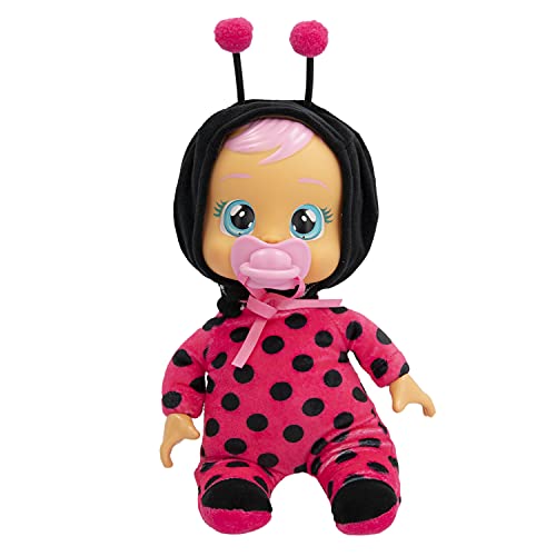 Cry Babies Tiny Cuddles Lady - 22,9 cm Babypuppe, weint echte Tränen. Rot und Schwarz, mehrfarbig von Cry Babies