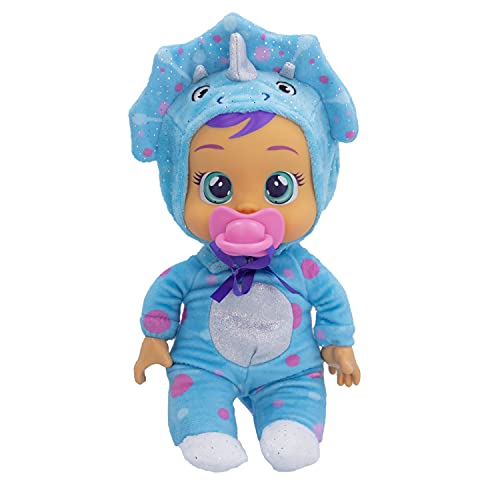 Cry Babies Tiny Cuddles Tina - 9 Zoll Babypuppe, weint echte Tränen Blau von Cry Babies