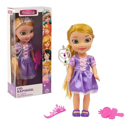 Fairytale Princess, Puppe 35 cm, mit Prinzessinnen-Outfit und Zubehör, Rapunzel, Spielzeug für Kinder ab 3 Jahren, GIOCHI PREZIOSI, FAT013 Fairytale Princess, Puppe 35 cm, mit Prinzessinnen-Outfit und Zubehör, Rapunzel, Spielzeug für Kinder ab 3 Jahren, GIOCHI PREZIOSI, FAT013 von Cry Babies