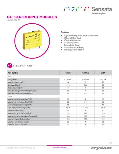 Crydom C4IDC I/O-Modul von Crydom