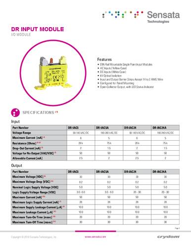 Crydom DR-IDC5 I/O-Modul von Crydom