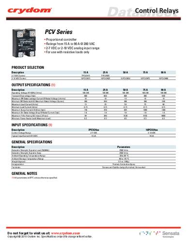 Crydom Halbleiterrelais 10PCV2475 1St. von Crydom