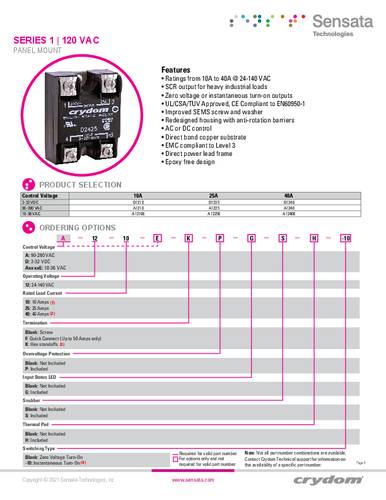 Crydom Halbleiterrelais A1240E-10 1St. von Crydom