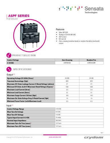 Crydom Halbleiterrelais ASPF240D3 von Crydom