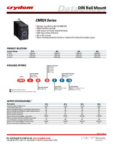 Crydom Halbleiterrelais CMRA2435 1St. von Crydom