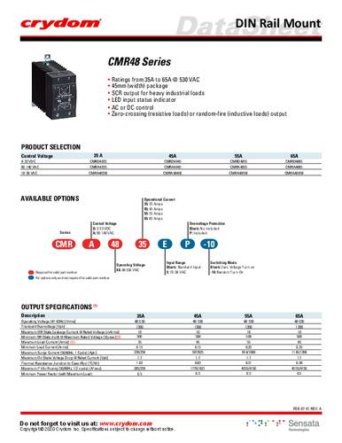 Crydom Halbleiterrelais CMRD4835P von Crydom