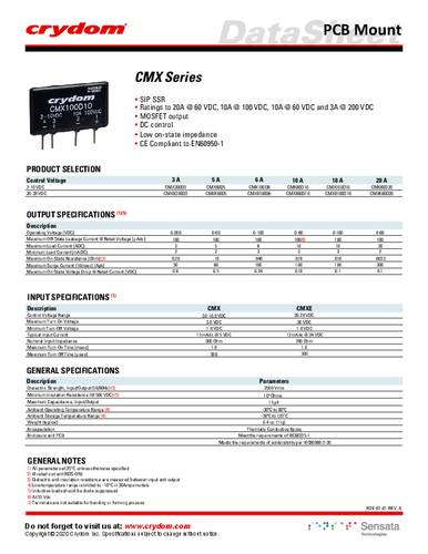 Crydom Halbleiterrelais CMXE60D20 von Crydom