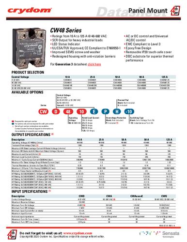 Crydom Halbleiterrelais CWD4825-10 1St. von Crydom