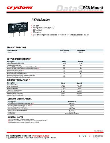 Crydom Halbleiterrelais CX241 von Crydom